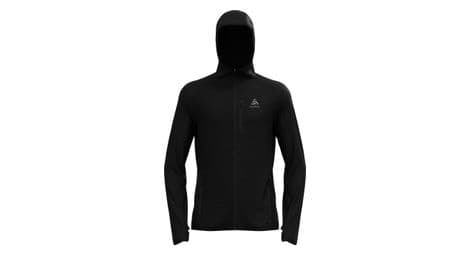 Pull à capuche odlo ascent performance wool 125 noir