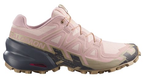 Chaussures Trail Salomon Speedcross 6 Rose/Kaki Femme
