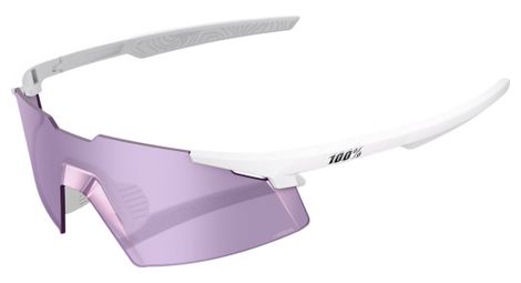 Gafas 100% A2 Aspire Matte White - HiPER Pink Lavender