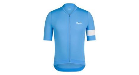 Maillot de manga corta rapha core para hombre azul/blanco