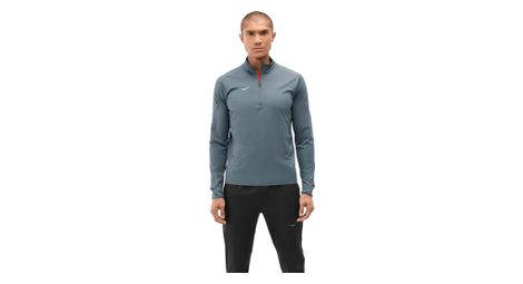 Camiseta con cremallera 1/4 Hoka GlideTech Azul Hombre