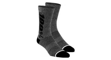 Par de calcetines 100% rythym merino wool performance grey