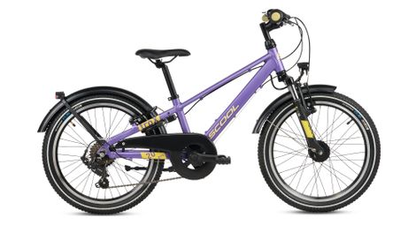 S’COOL troX pro, vélo enfant, 7 vitesses, Violet/Jaune
