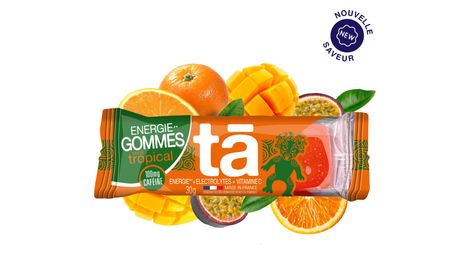 Gommes Energétiques Ta Energy Tropical - Caféine - 30g