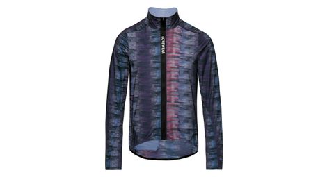 gore wear spinshift pixel jacket in blue and red