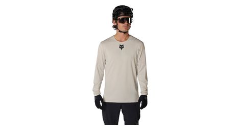 Maillot de manga larga Fox Flexair gris para hombre