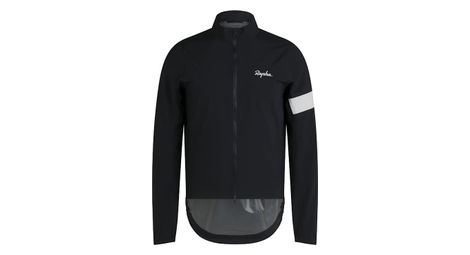 Veste imperméable rapha core rain jacket noir/blanc homme