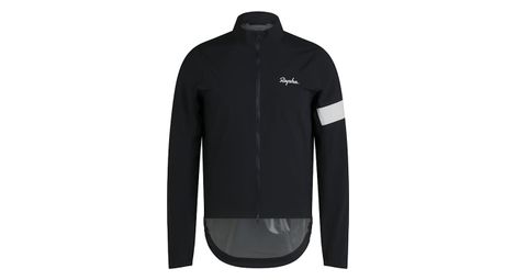 Wasserdichte Jacke Rapha Core Rain Jacket Schwarz/Weiß Herren