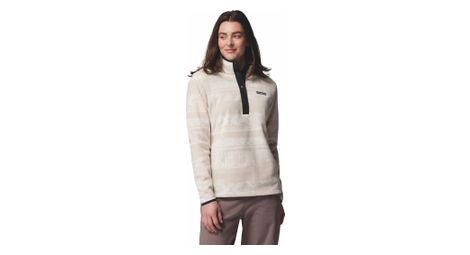 Columbia Women's 1/2 Snap Benton Springs Printed Fleece Weiß/Beige