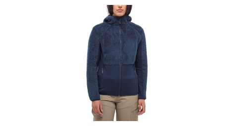 Polaire à capuche millet chamonix highloft hoodie bleu femme