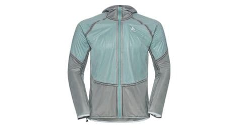 Veste impermeable odlo dual dry waterproof femme gris bleu
