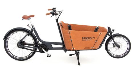 Bicicleta eléctrica de carga babboe city mountain enviolo nuvinci 500 wh 20/26'' gris antracita marrón 2023