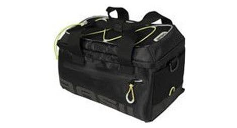 Basil miles trunkbag - sac à bagages noirs sportifs pour fonds sportifs - 7l - lime noire