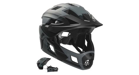 Casque vélo intégral pour enfants 6-12 | gris | crazy safety | en1078 certifié