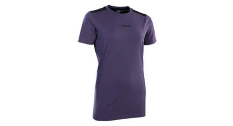 Maillot de corps vtt manches courtes ion mérinos violet femme