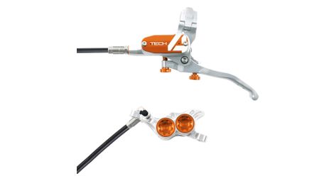 Hope tech 4 e4 disc break - back silver / orange standardschlauch