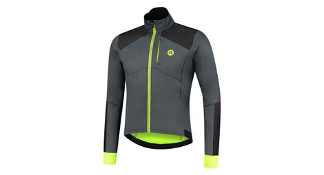Veste Velo Hiver Rogelli HI VIS - Homme - Gris/Fluor/Réfléchissant