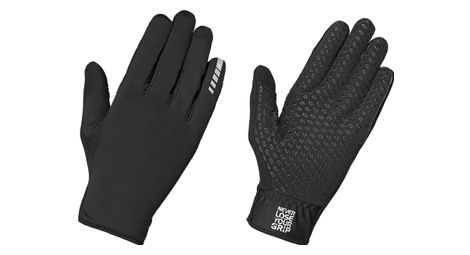 Par de guantes gripgrab raptor a prueba de viento ligero dedo completo negro