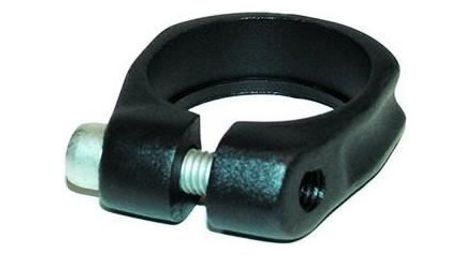 Collier de selle alu d32 noir avec vis btr