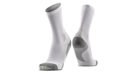 Chaussettes X-Socks Run Discover Crew Blanc/Gris