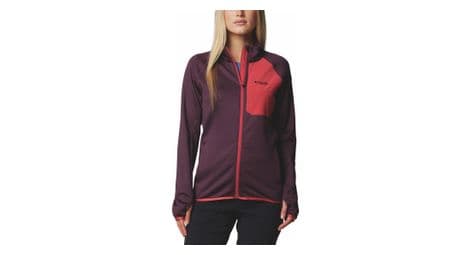 Polaire femme columbia triple canyon grid full zip violet