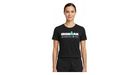 Maglietta a maniche corte Ironman Switzerland Black Donna