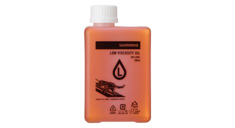 Liquide de frein / huile minérale shimano low viscosity oil sm-lvoil 500 ml