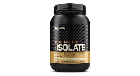 100% isolate gold standard (930g) - optimum nutrition - vanille -  whey isolate