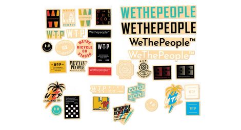 Set de 15 stickers wethepeople 15 pièces