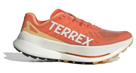Trailrunning-schuhe adidas terrex agravic speed ultra orange weiß damen