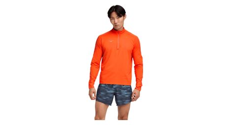 Men s hoka glidetech orange 1 4 zip top