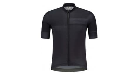 Maillot manches courtes velo rogelli block - homme - noir