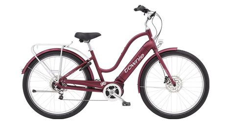 Velo de ville electrique electra townie path go 5i shimano nexus 5v 500 wh 27 5 bordeaux rosewood ma