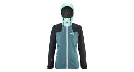 Veste imperméable femme millet k hybrid gore-tex bleu