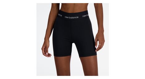 New balance sleek high rise 5inch shorts women's black l