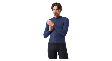 Maillot Manches Longues Castelli Thermowoven Bleu Homme
