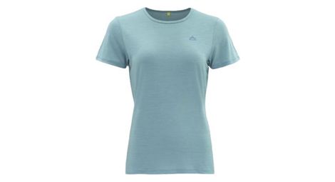 T shirt femme devold valdal merino bleu