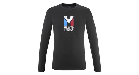Camiseta de manga larga millet chamonix trilogy negra