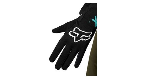 Guantes largos fox ranger niños negro