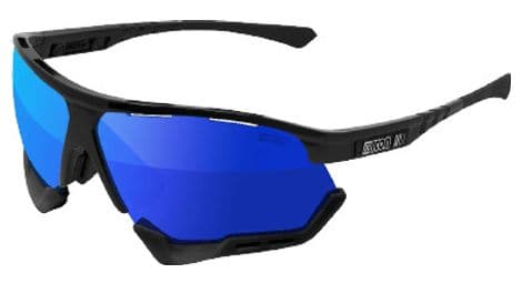 Gafas scicon aerocomfort xl negro brillante / azul espejo