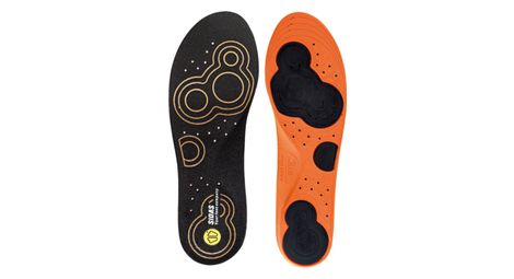 Paire+de+semelles+sidas+double+comfort+noir+orange
