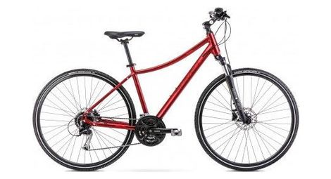 Vélo vtc 28  femme - romet - orkan 5 - noir/rouge