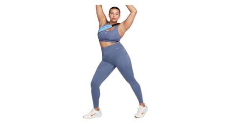 Nike dri-fit go long tights donna blu s