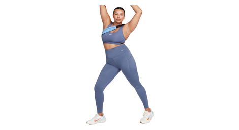 Lange tights für damen nike dri-fit go blau