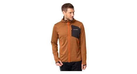 Vaude monviso ii forro polar con capucha marrón