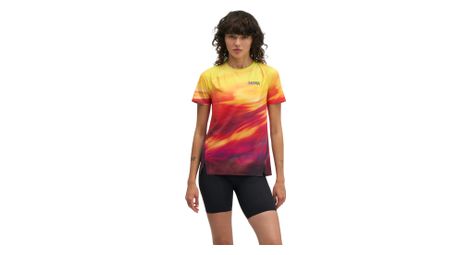 T-Shirt Running Hoka Race Day Orange/Rouge Femme