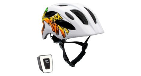 Casque de vélo pour enfants de 6 à 12 ans | graffiti jaune| certifié en1078