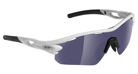 Azr tour rx gafas deportivas cubierta blanca - espejo gris + 2 pantallas