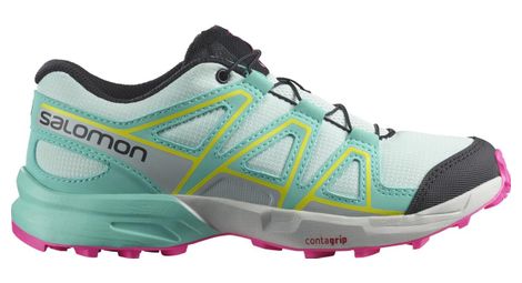 Salomon speedcross junior azul rosa niños