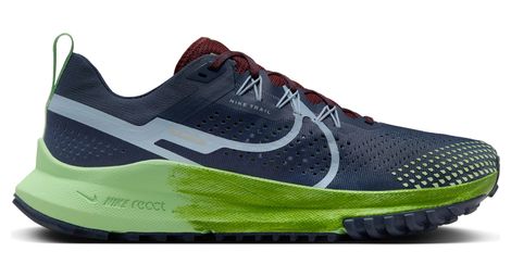 Nike react pegasus trail 4 trail running schuhe blau grün 43